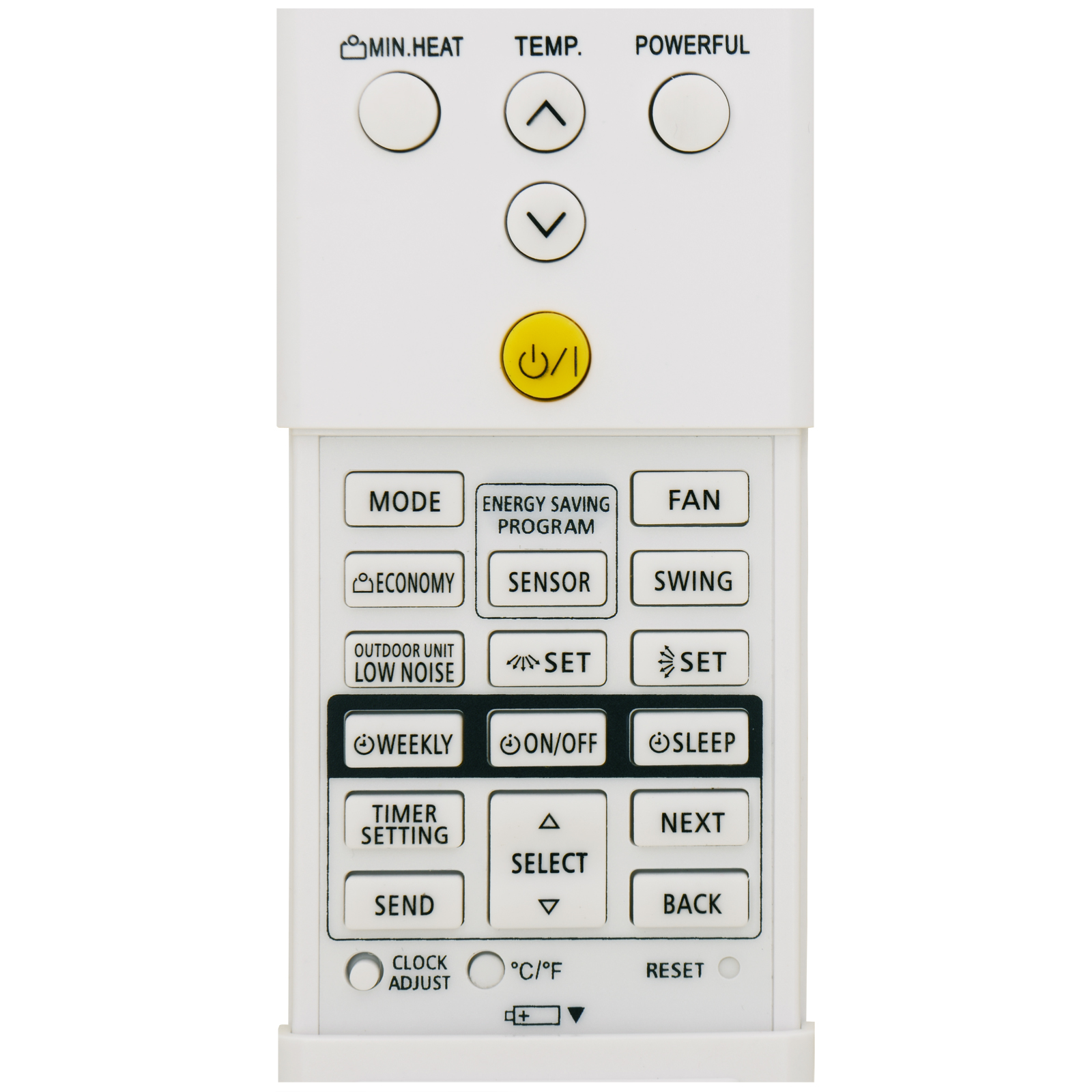 Replacement for Fujitsu AC Air Conditioner Remote Control 9319208008
