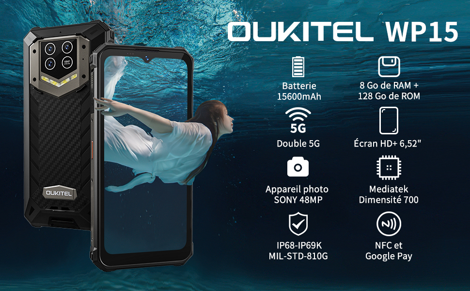 oukitel wp15 5g 15600 mah